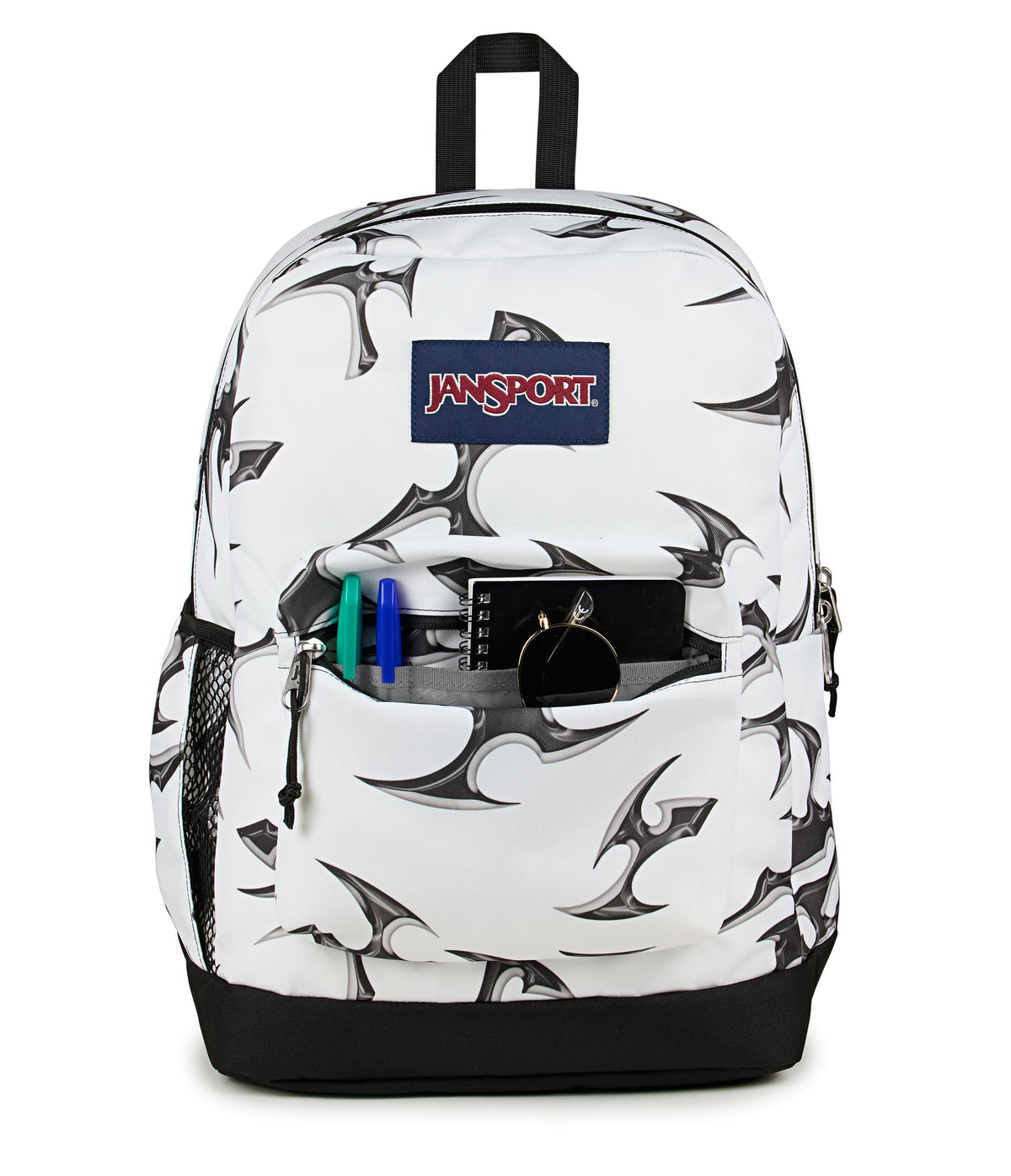 JanSport 26L Cross Town Plus Backpack, Cyber Silver White