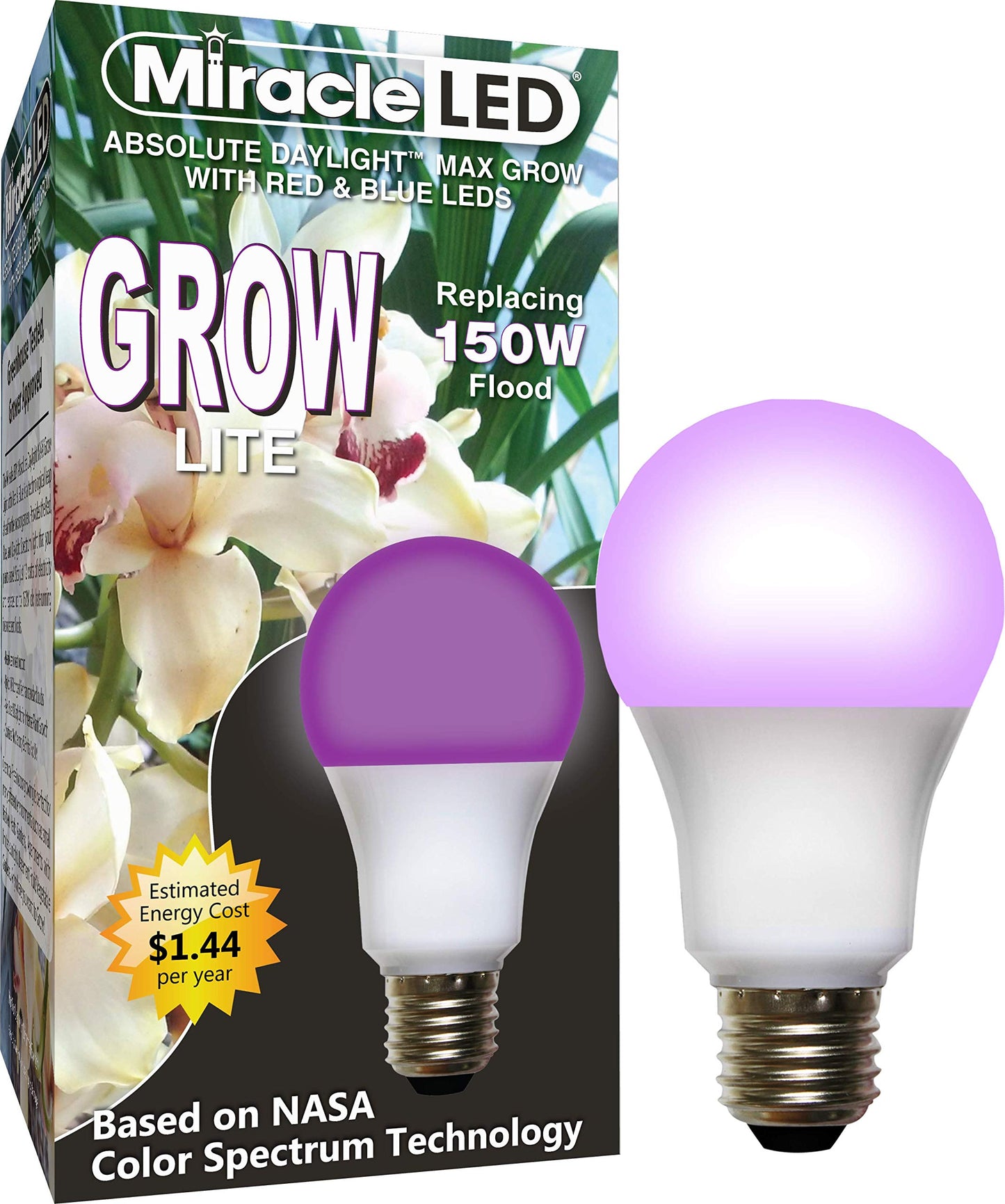 Miracle LED Absolute Daylight MAX Red & Blue LED Grow Lite - Replaces up to 150W