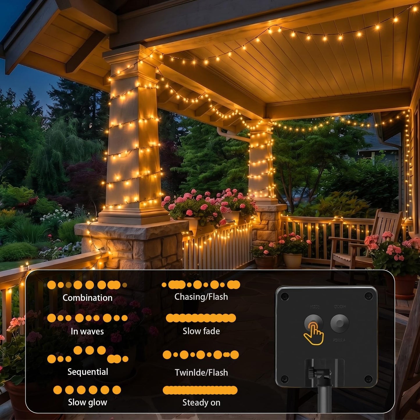 SyouHome 6 Pack Solar String Lights Outdoor, 600 LED Extra-Long 236Ft Solar Lights Outdoor with 8 Lighting Modes, IP65 Waterproof for Garden, Patio