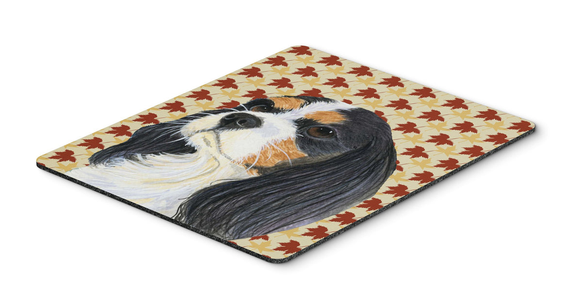Caroline's Treasures LH9099MP Cavalier Spaniel Fall Leaves Portrait Mouse Pad, Hot Pad or Trivet for Home Office Gaming Working Computers Laptop Mouse
