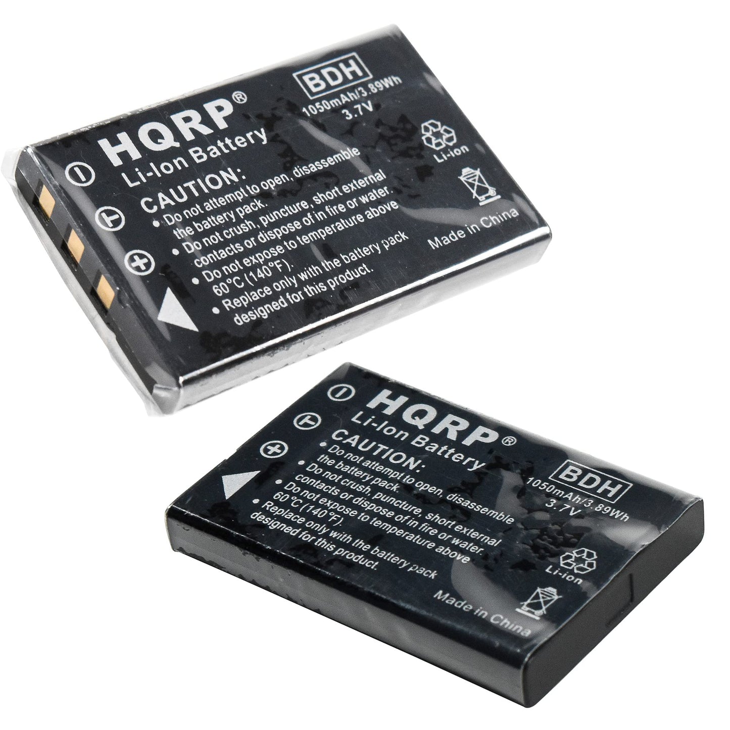 HQRP Two Batteries Compatible with Aiptek GO-HD DAM-Z5X, A-HD+ V5VP, A-HD V5V, MZ-DV DZO-Z53 Camcorder Replacement