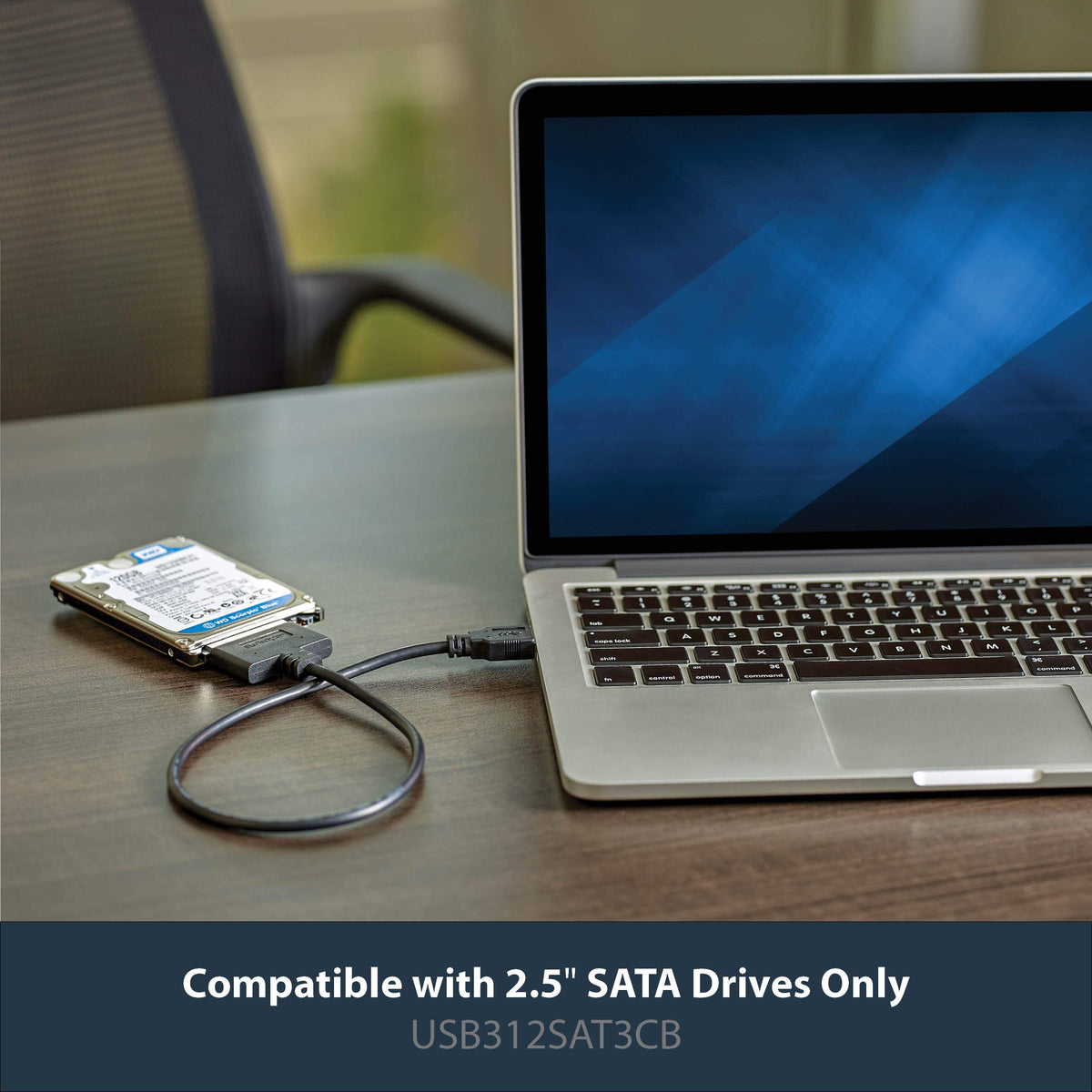 StarTech SATA to USB Adapter, USB 10Gbps, 2.5in SATA III (USB312SAT3CB)