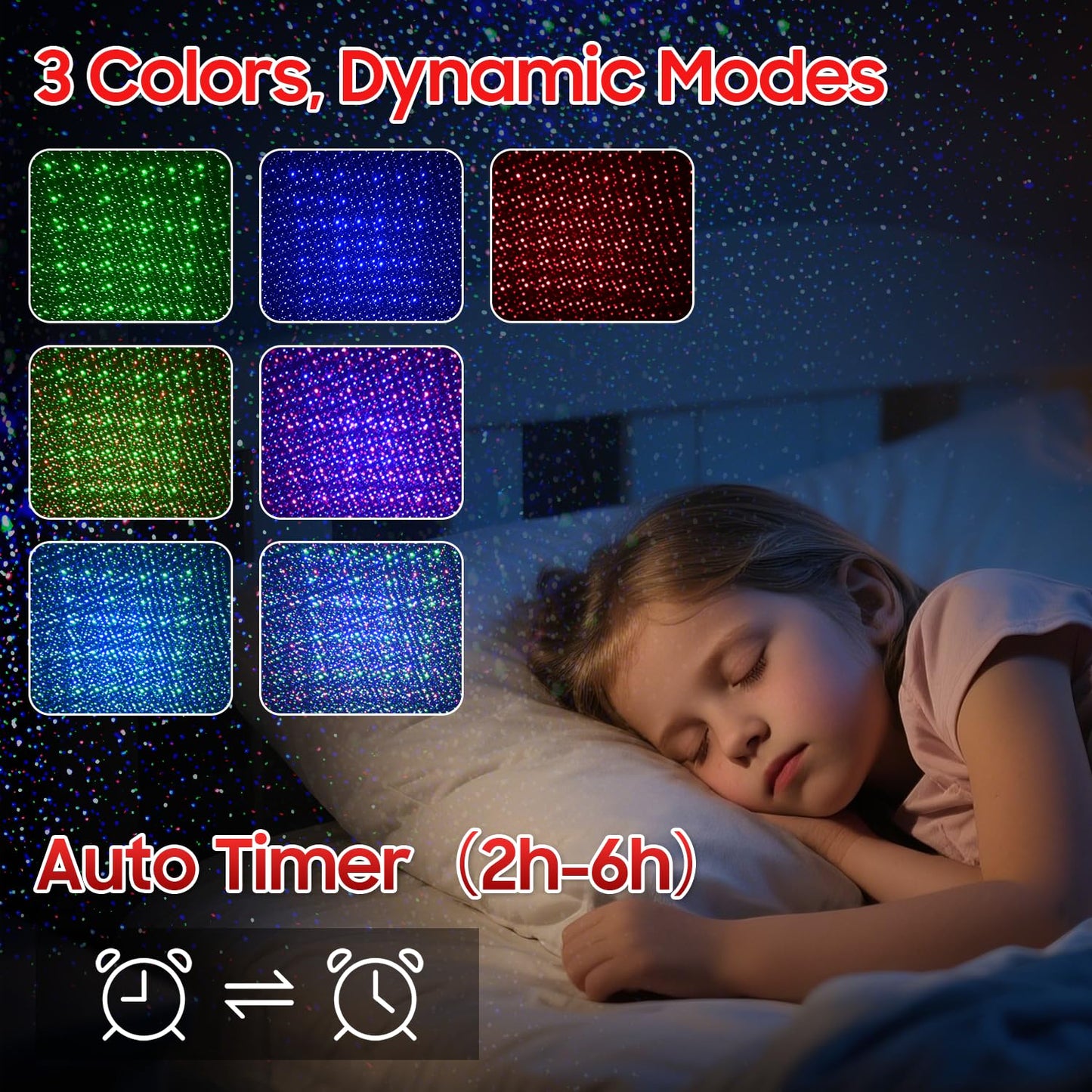 Outdoor Projector Lights, RGB Firefly Laser Lights Outdoor, IP65 Waterproof Garden Landscape Lighting for Yard House Patio Pool, Moving Galaxy Star