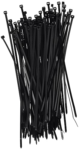 ATD Tools 20411 Black 11" 100-Piece UV Stabilized Nylon Cable Tie