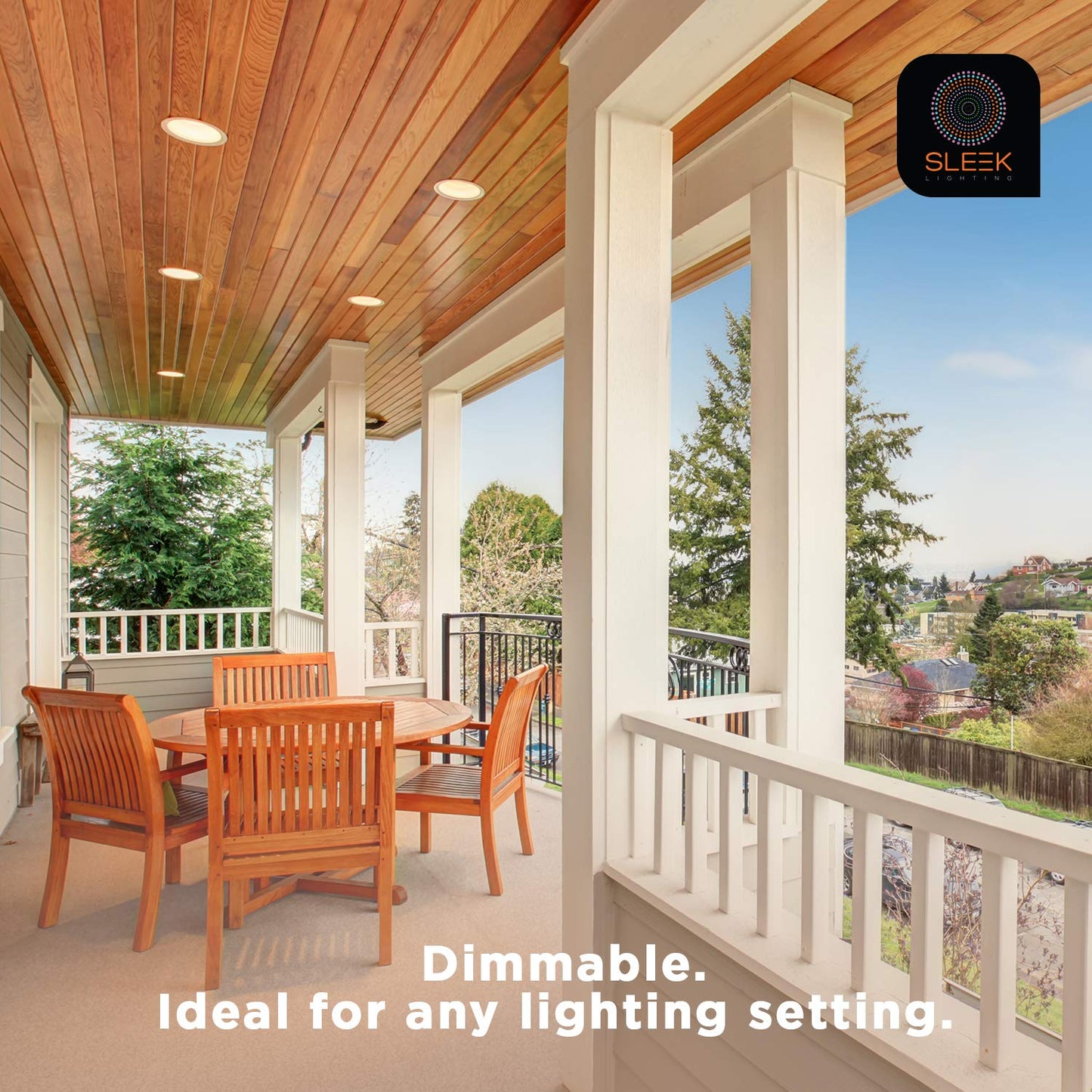 SLEEKLIGHTING GU24 LED Light Bulb, 2 Prong Light Bulb - Dimmable,9 WATT, Twist Lock Base, Replacing CFL Ceiling Lights,3000K Warm White 800lm, 240