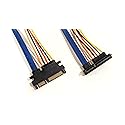 22 Pin SATA Male to Female Left Angle 12 inches