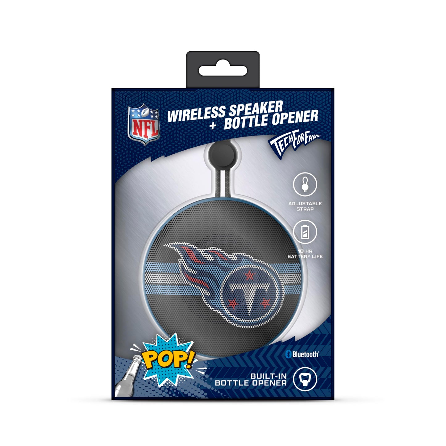 SOAR NFL Bluetooth Bottle Opener Speaker, Tennessee Titans