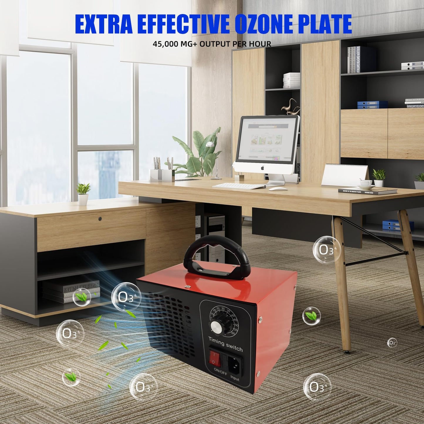 Ozone Generator, O3 Air Purifiers Odor Eliminator, High Capacity Ozone Machine, Ionizer Air Purifier Ozone for Home, Commercial, Industrial