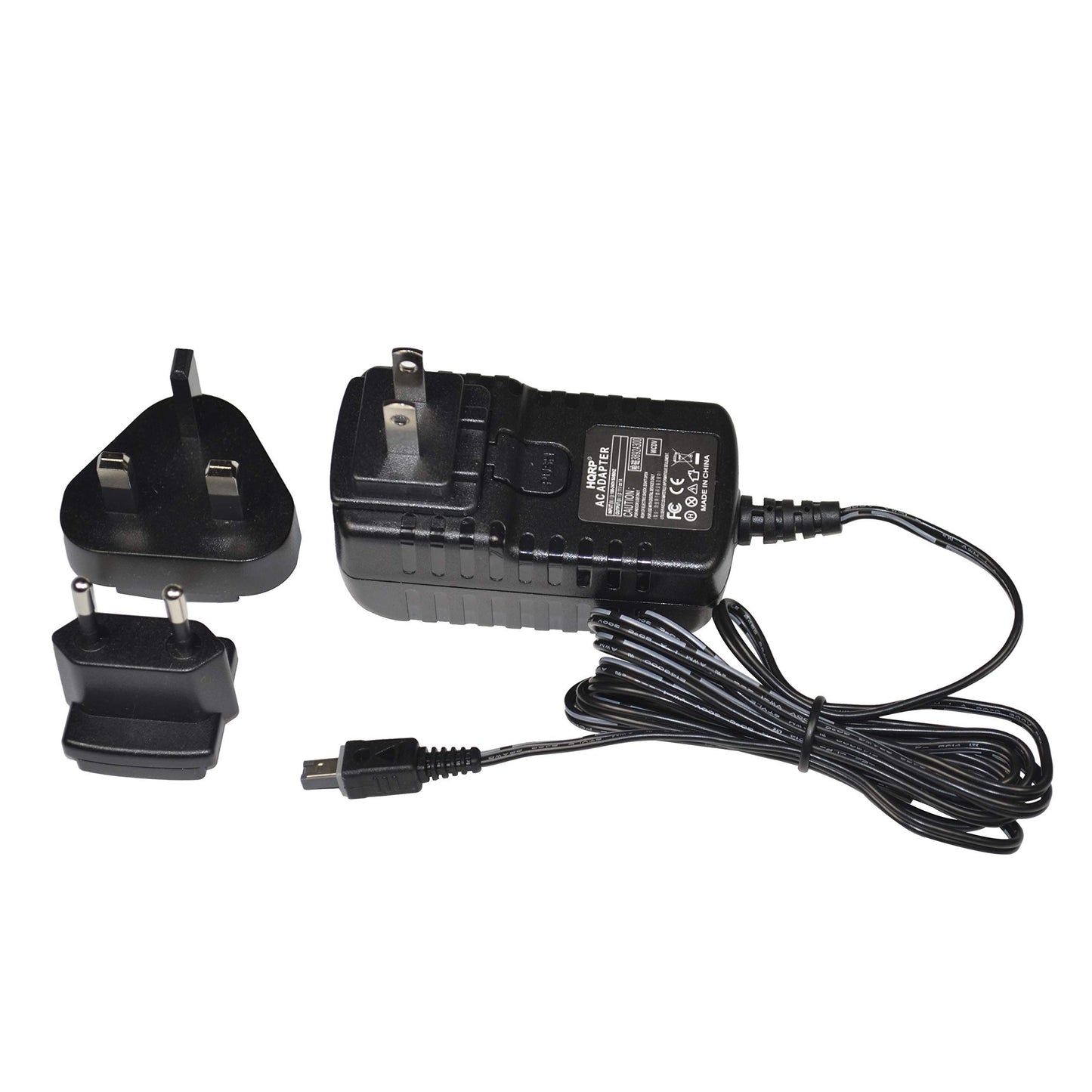 HQRP Wall AC Power Adapter Compatible with JVC GR-D93U GRD93U GR-D93US GRD93US Camcorder - (incl. USA Plug & Euro Adapter)
