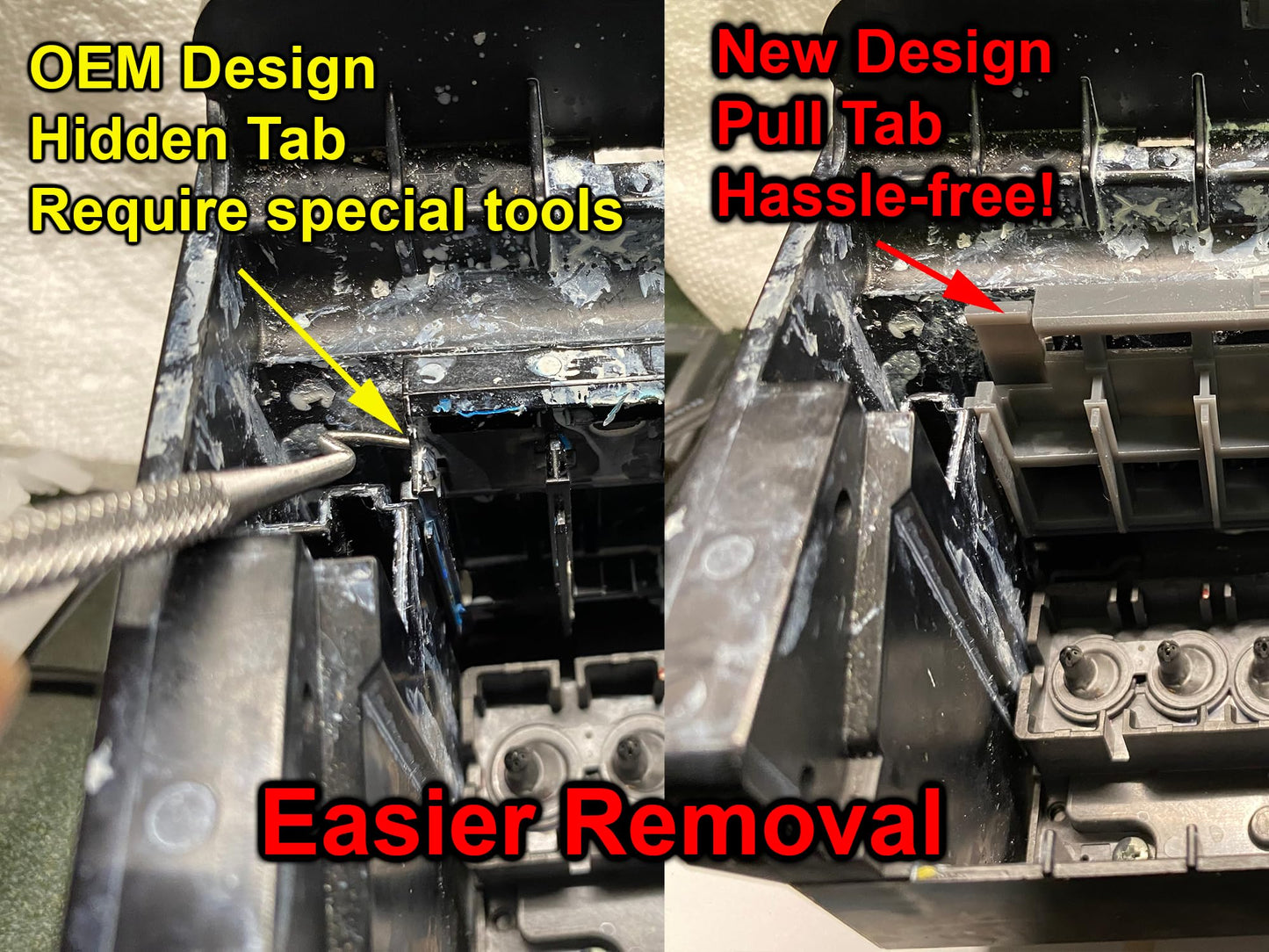 Damper Holder for Epson L1800/1390/1400/1410/1430/1500W Printers - Replaces CSIC Holder with Enhanced Design for Better Alignment and Stability