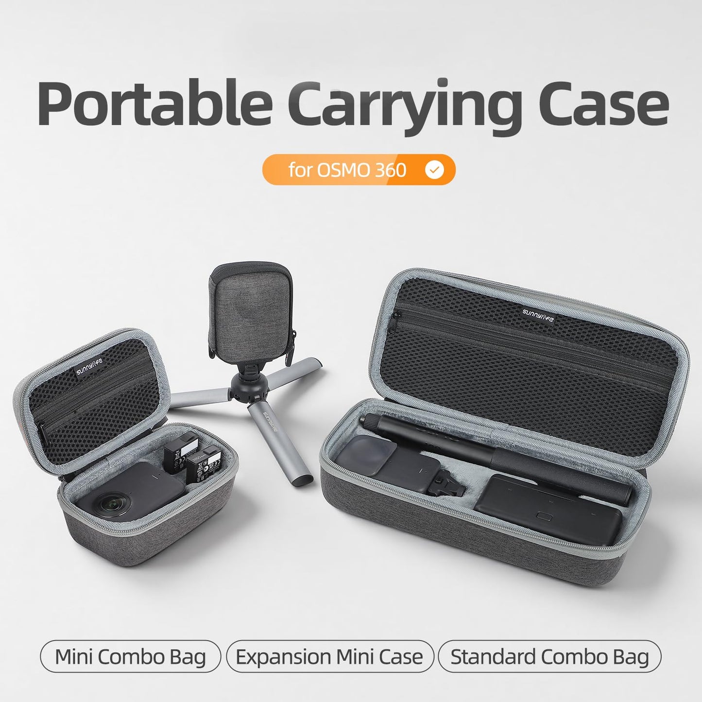 FSIDIWT Mini Storage Bag Case for DJI Osmo 360 Camera, Portable Protective Small Carrying Case for DJI Osmo 360 Accessories
