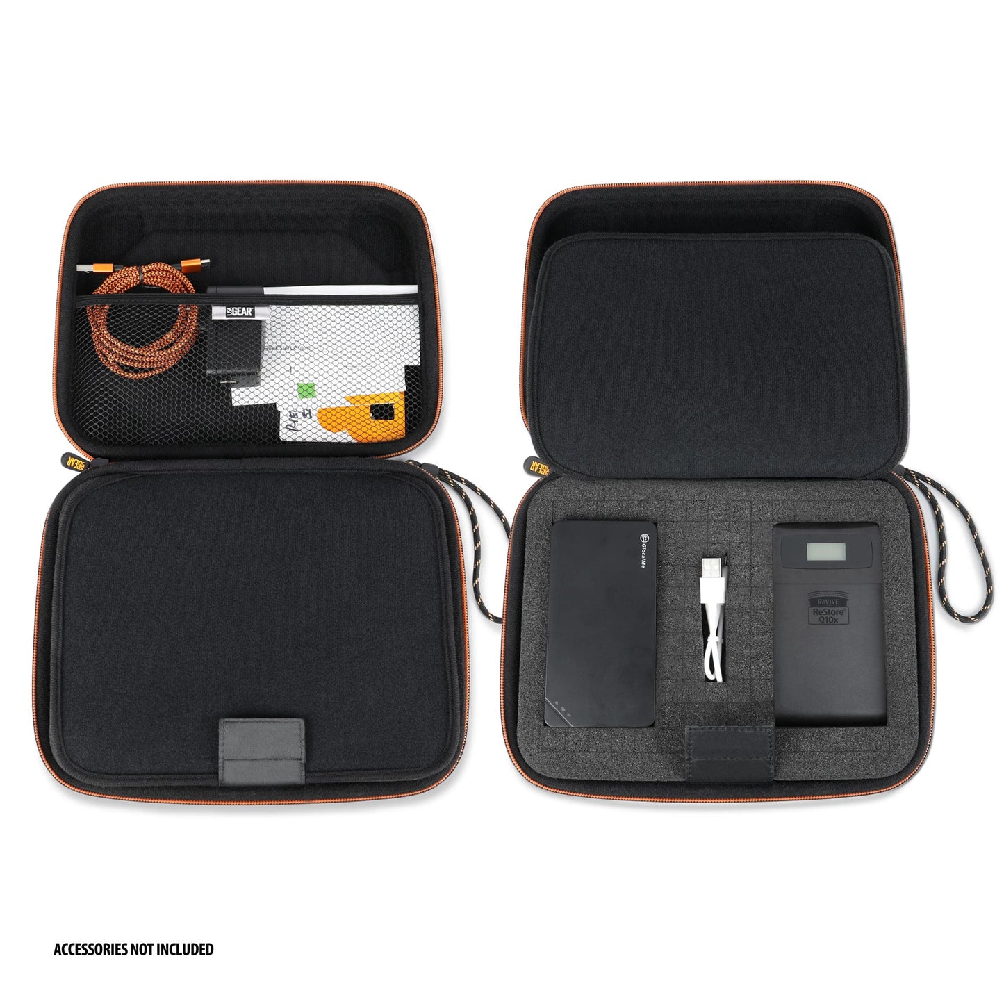 USA Gear Hard Case for Mobile Hotspot Compatible with Netgear Nighthawk M6, Verizon Hotspot, AT&T, Solis Lite and more - Customizable Foam Interior