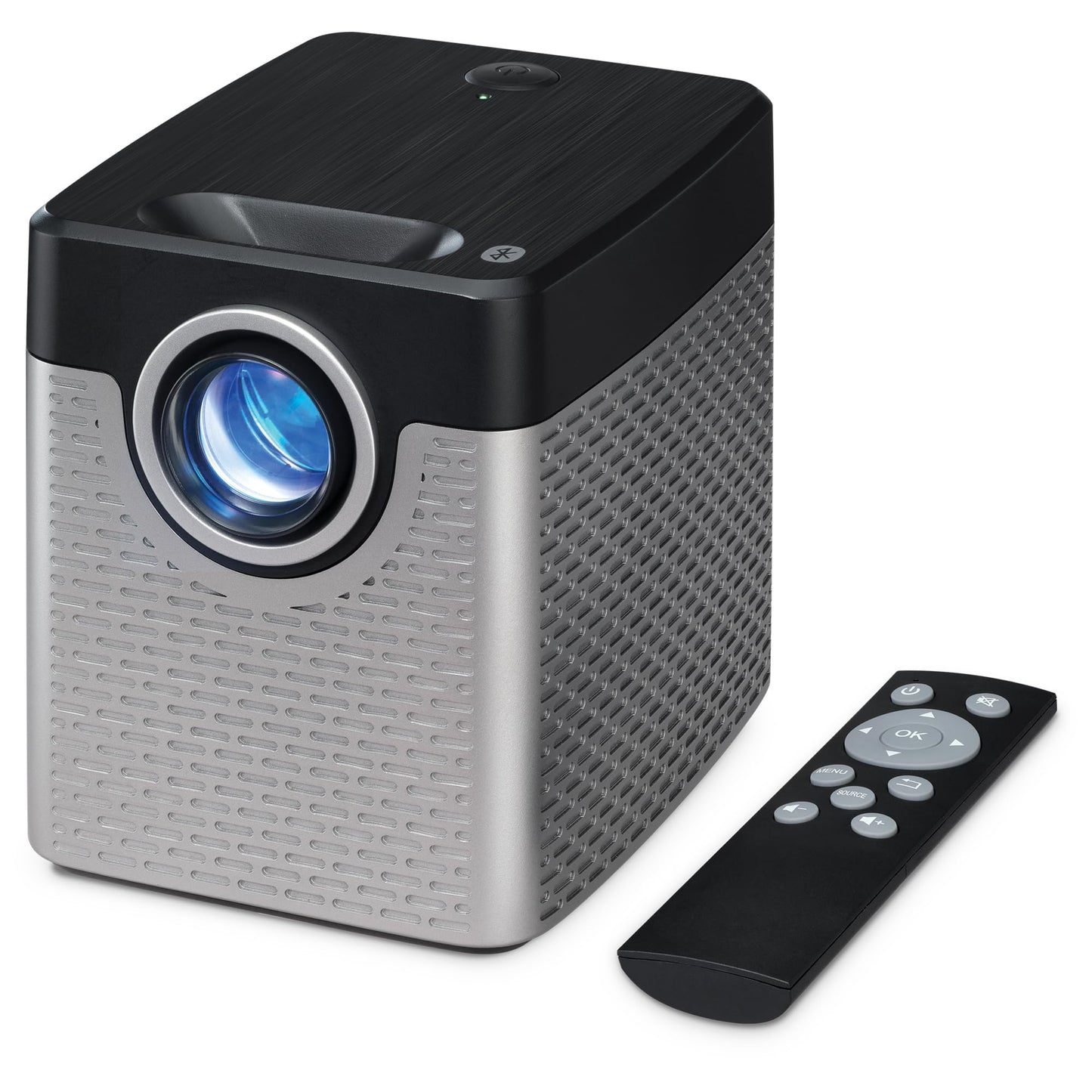 GPX 720p Vertical Projector with Bluetooth Transmitter, Silver/Black, PJ504S