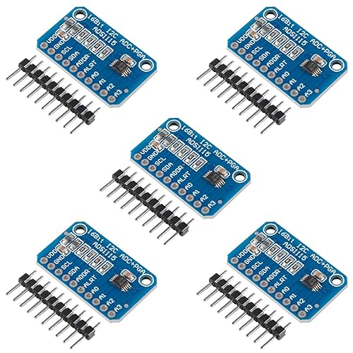 ACEIRMC ADS1115 16 Bit 16 Byte 4 Channel I2C IIC Analog-to-Digital ADC PGA Converter with Programmable Gain Amplifier High Precision ADC Converter