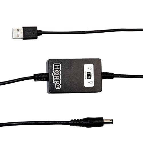 HQRP 5V USB to DC 12V Step-Up Module Converter Cable Compatible with Medela Pump in Style 9207041, 12V Medela Pump in Style and Lactina Breastpumps…