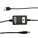 HQRP 5V USB to DC 12V Step-Up Module Converter Cable Compatible with Medela Pump in Style 9207041, 12V Medela Pump in Style and Lactina Breastpumps…