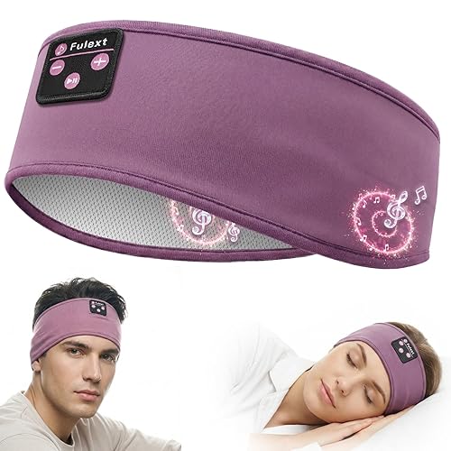 Fulext Sleep Headphones Bluetooth Headband,Sleeping Headphones Sports Headband Headset, Long Time Play Sleeping Headsets with Built in Speakers…