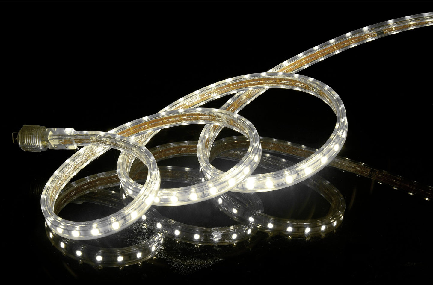 CBConcept UL Listed, 40 Feet, Super Bright 10500 Lumen, 4000K Soft White, Dimmable, 110-120V AC Flexible Flat LED Strip Rope Light, Commercial Grade