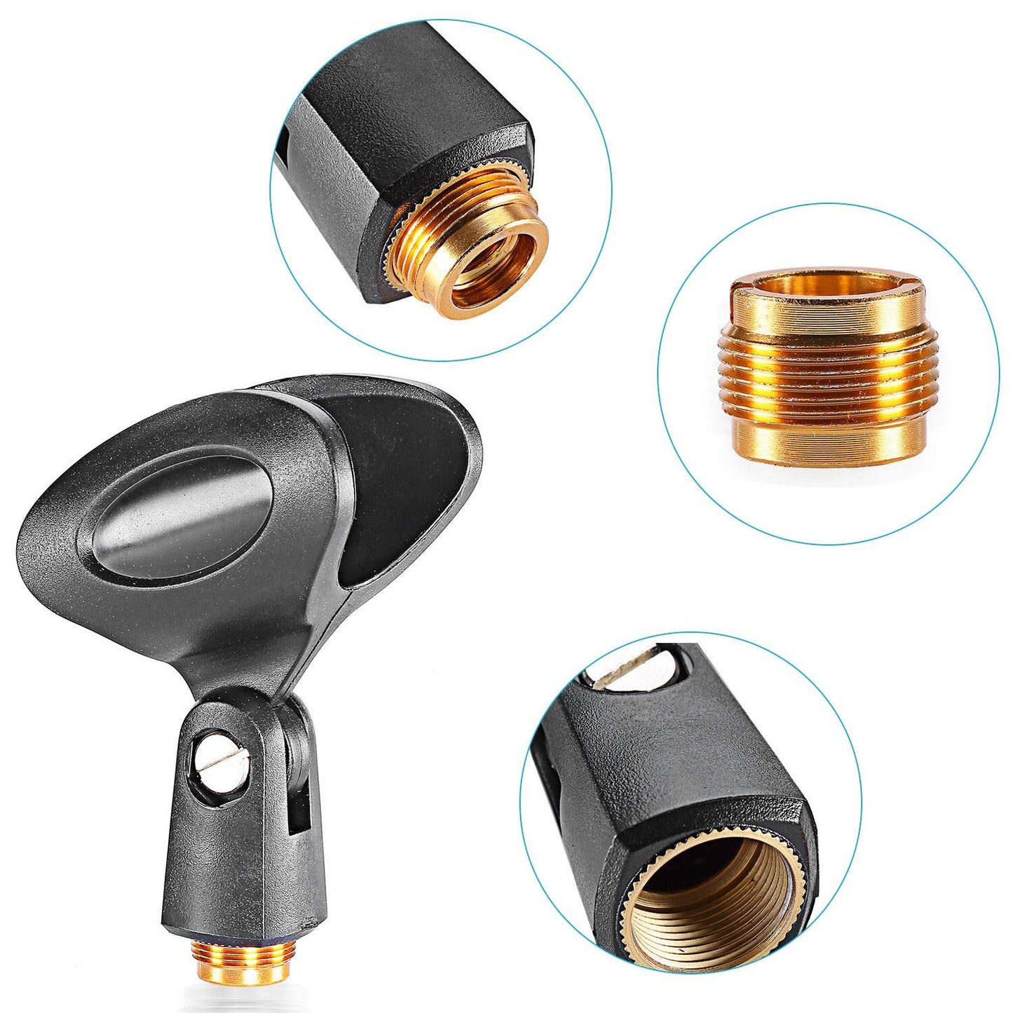 Generic Replacement Wireless Microphone Clip Holder Clamp Mount for Sennheiser SKM 100-835 G3 G4 Wireless Handheld Transmitters, 2 Pack
