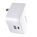 Philips iPhone USB Wall Charger Block, 22.5W Charging Block with USB C and USB A for iPhone 16, 15, 14 Series, iPad, Power Adapter Cube, Foldable Plug