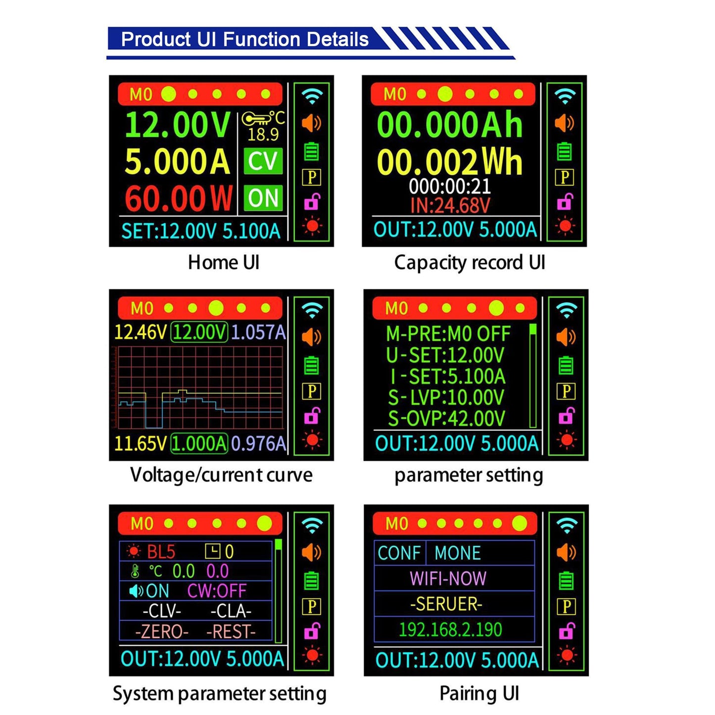 585W Adjustable DC-DC Buck Converter - 0-65V 0-9A Output, 12-72V Input, with MPPT, CV/CC Mode, Anti-Backflow, 1.8" TFT LCD Display, White Shell…