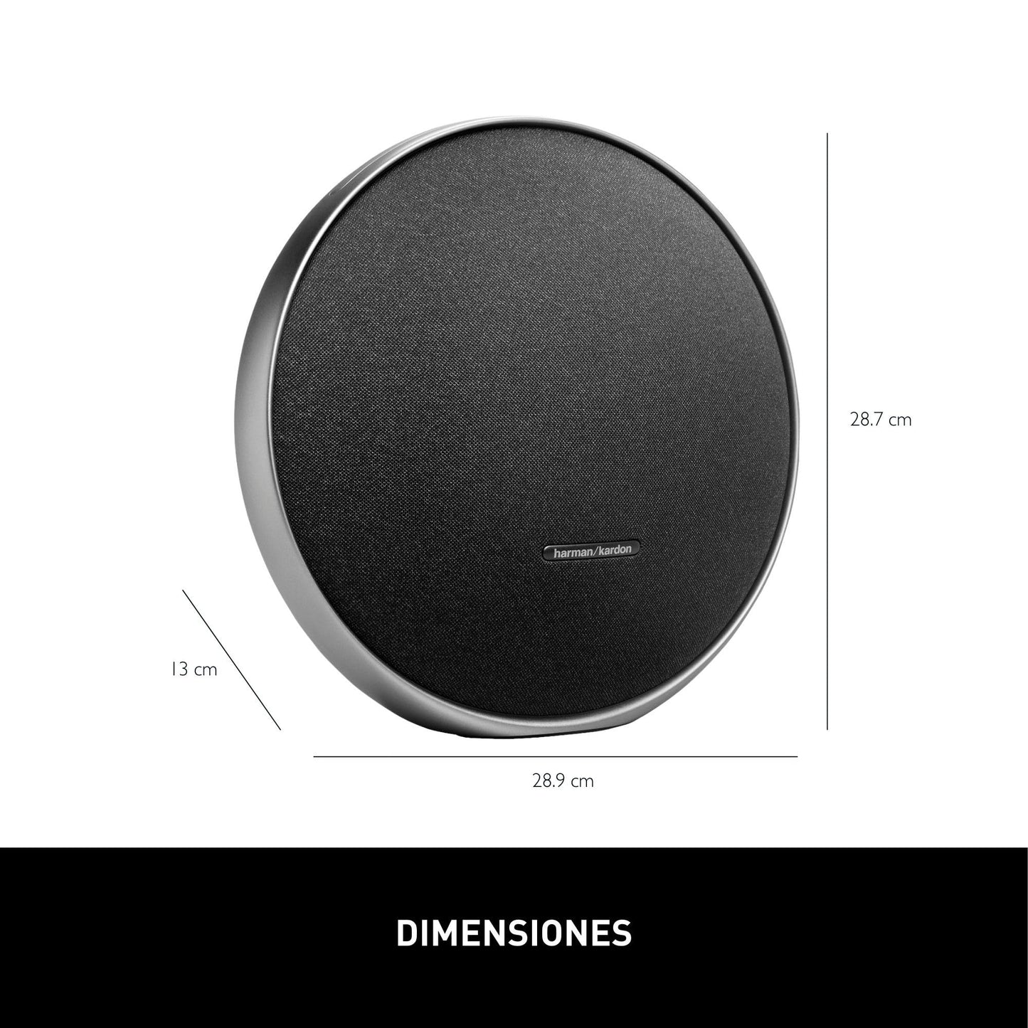 Harman Kardon Onyx Studio 9 - Portable Stereo Bluetooth Home Speaker with Built-in Battery and USB Charging, self-Tuning, and Multi-Speaker Connection