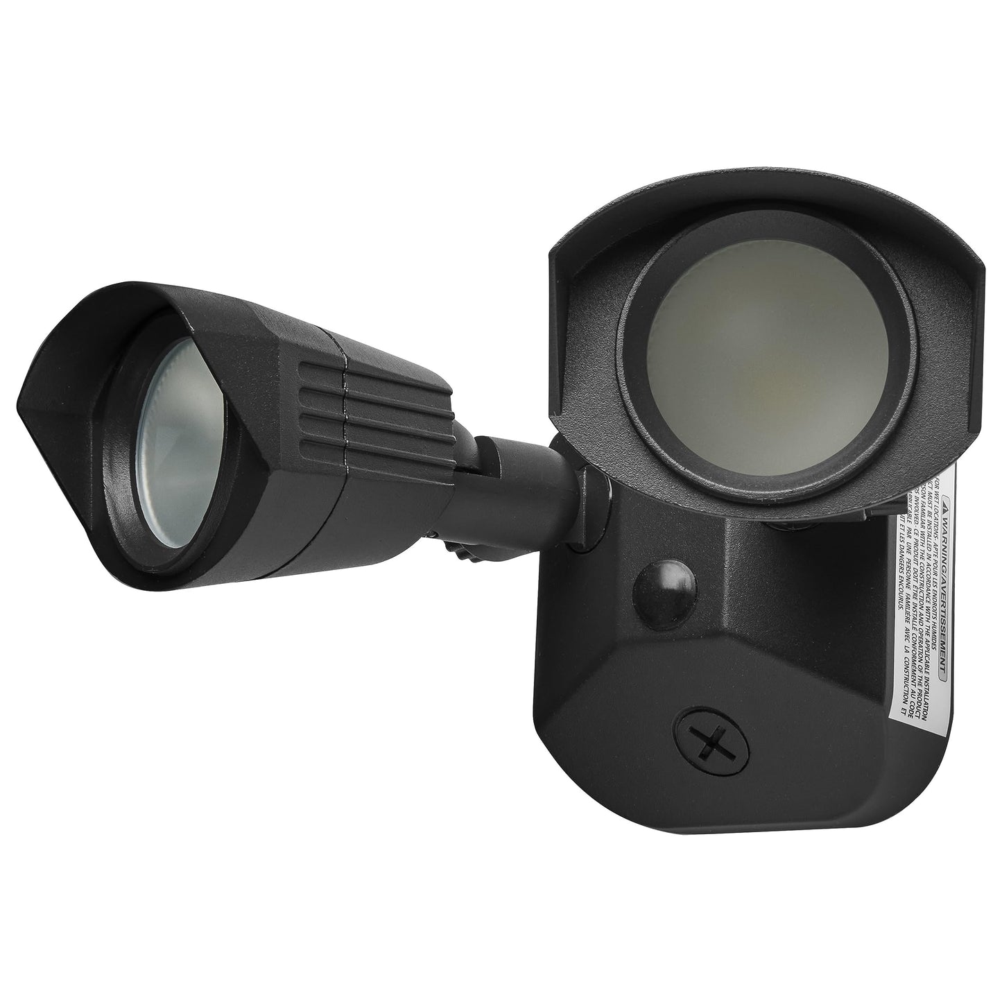 Nuvo 65/214 LED Dual-Head Security Light, 3000K, Black