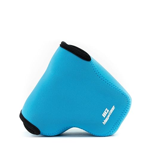 MegaGear ''Ultra Light'' Neoprene Camera Case Bag with Carabiner for Sony Cyber-shot DSC-RX10, Sony Cyber-shot DSC-RX10 II (Blue)