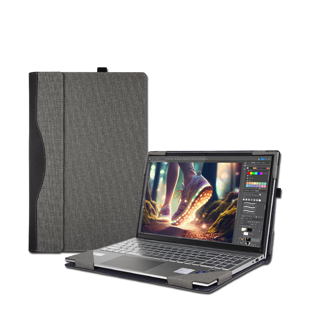 Laptop Cover Case for 16 inch Lenovo Yoga 7 2-in-1 16AHP9 /16IML9 G8 G7& Yoga Slim 7 Pro 16ACH6 16ARH7 16IAH7,PU Leather Protective Shell Detachable