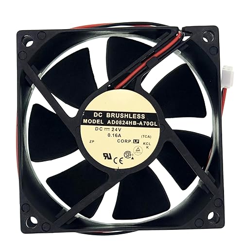 LEYEYDOJX for ADDA AD0824HB-A70GL DC24V 0.16A Size:80X80X25mm, 2-Wire Cooling Fan.