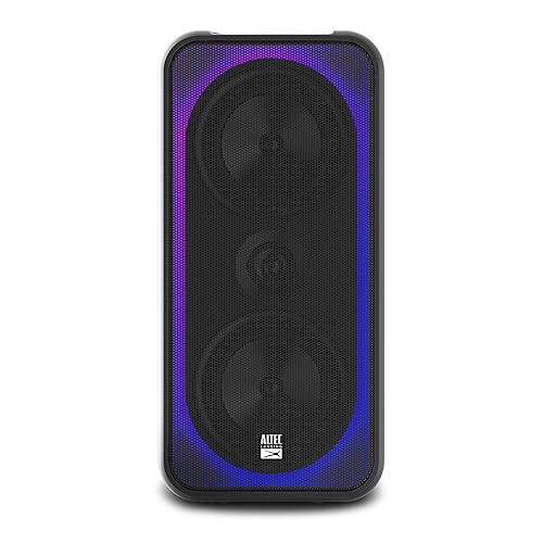 Altec Lansing Shockwave 200 Wireless Party Speaker 180W Bluetooth Speaker with a Long Lasting 12 Hour Battery, Multi LED Party Modes, Multiple bass