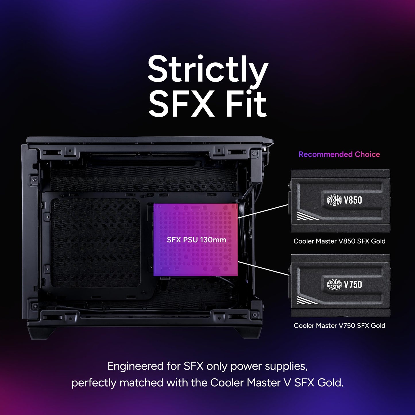 Cooler Master NR200P V3 Mini-ITX PC Case - Top-Mount 280mm Radiator Support, Vertical GPU Mount with Mesh Side Panel & Removable Backplate, PCIe 5.0
