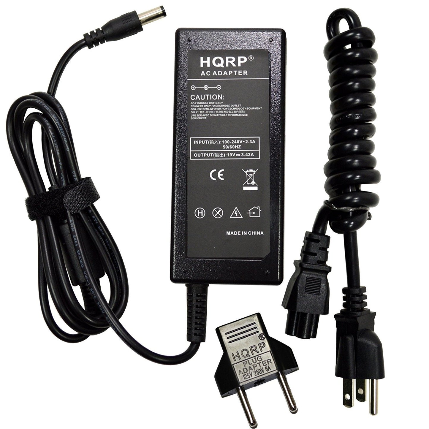 HQRP 19V AC Adapter Compatible with Intel NUC Kit NUC5i5RYK NUC5i7RYH NUC5i3RYK Power Supply Cord Adaptor + Euro Plug Adapter