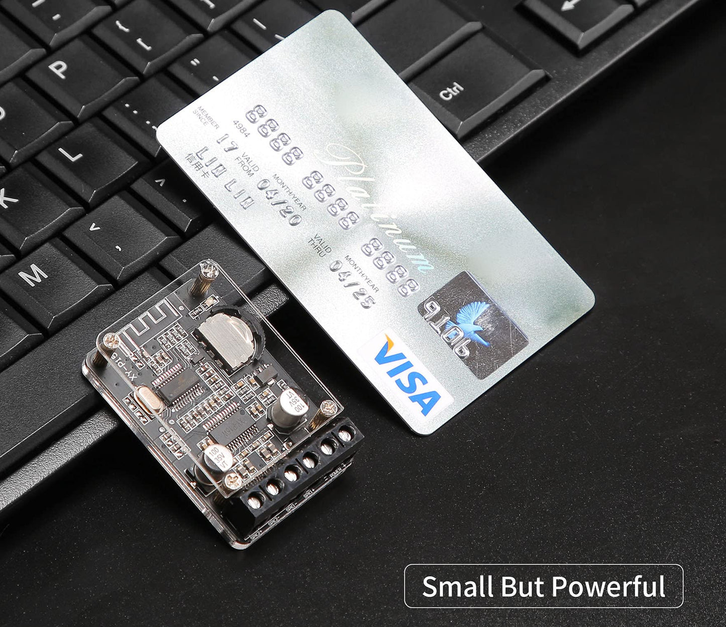 Bluetooth Power Amplifier Board 2.0 Dual Channel Stereo Wireless Mini Amp Module with Protective Shell(XY-P15W)