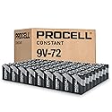 PROCELL Constant 9V Long-Lasting Alkaline Batteries (72 Pack), 5-Year Shelf Life, Bulk Value Pack for Consistent Moderate Drain Professional Devices