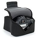 USA Gear Camera Sleeve (Medium) for Compact SLRs Compatible with Canon EOS R100 Nikon Z30 Sony ZV-E10, and more - Padded Neoprene DSLR Case