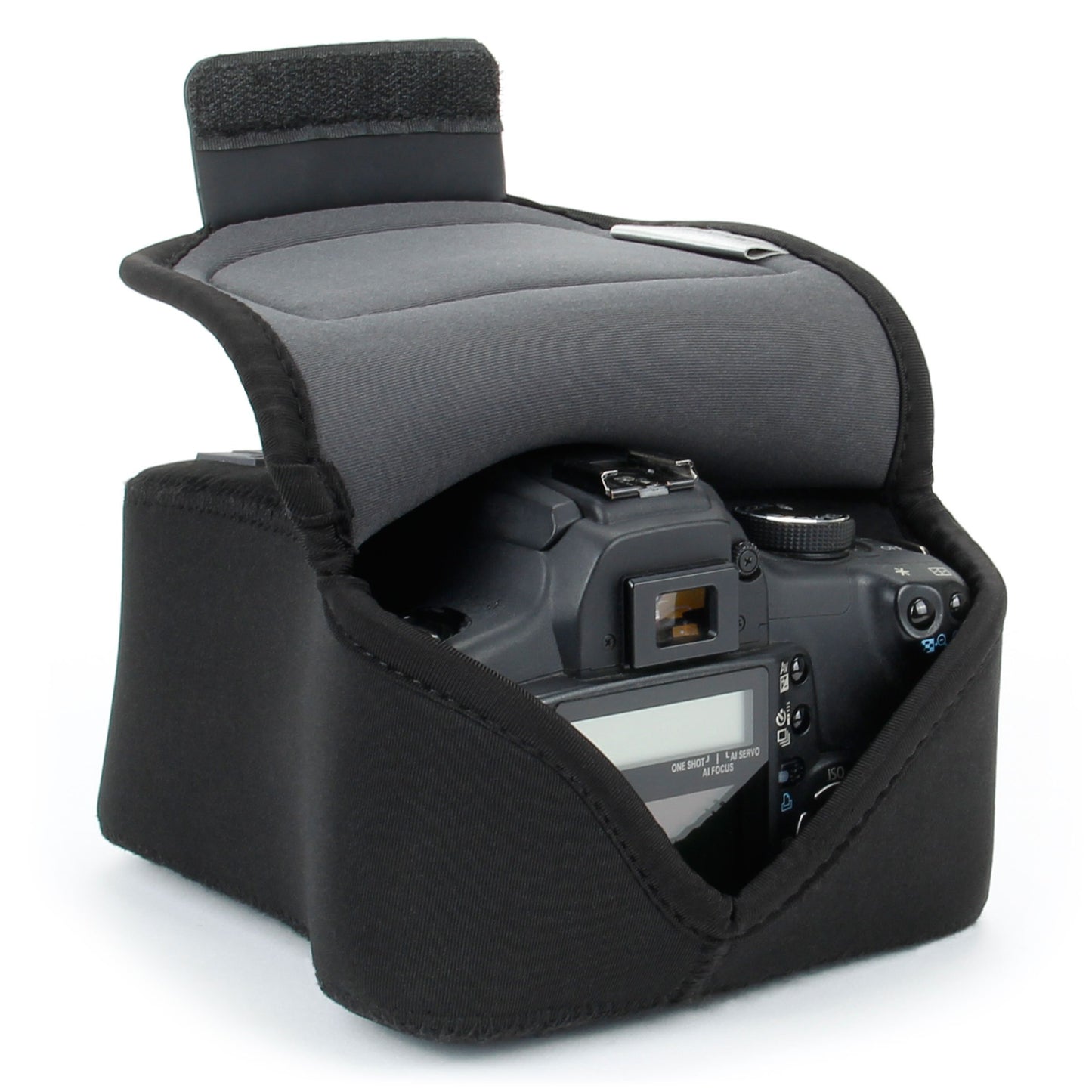 USA Gear Camera Sleeve (Medium) for Compact SLRs Compatible with Canon EOS R100 Nikon Z30 Sony ZV-E10, and more - Padded Neoprene DSLR Case