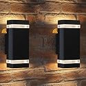 iYogaled Dawn to Dusk Outdoor Light Fixture, Front Porch Light-Bulbs Included, Exterior Wall Sconce, Up and Down Lights Outdoor for House, Modern