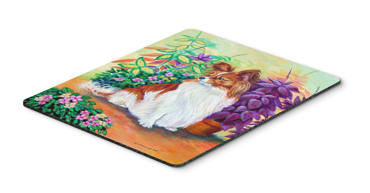 Caroline's Treasures 7274MP Papillon Mouse Pad, Hot Pad or Trivet for Home Office Gaming Working Computers Laptop Mouse Mat,Washable Large Mousepad