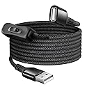 Itramax USB On Off Switch Cable,USB Extension Cable Support Data and Power 6.6FT/2M,Inline Power Switch,Male to Female with Toggle Switch for LED