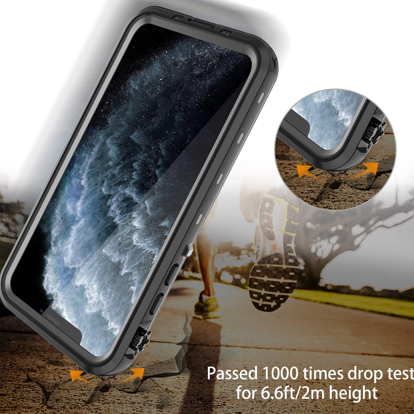 FXXXLTF for iPhone 15 Plus Case, Built-in Screen Protector Full Body Military Waterproof Dropproof Dustproof Underwater Compatible with iPhone 15+
