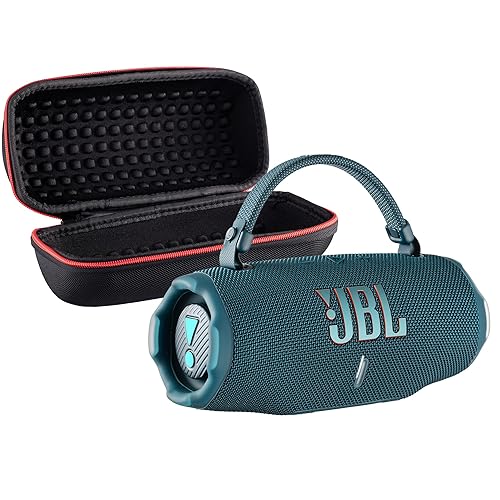 JBL Charge 6 Portable Bluetooth Speaker (Blue) | IP68 Waterproof, DustProof, and DropProof, Outdoor Wireless Audio |28Hrs Playtime + Travel Case