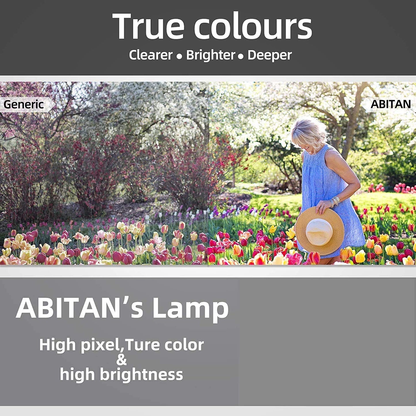 ABITAN 5J.J9H05.001 Replacement Lamp (OEM Original Bulb Inside) with Housing for Benq W1070 W1080ST HT1075 HT1085ST W1070+ i700 W1500 MX662 MX720