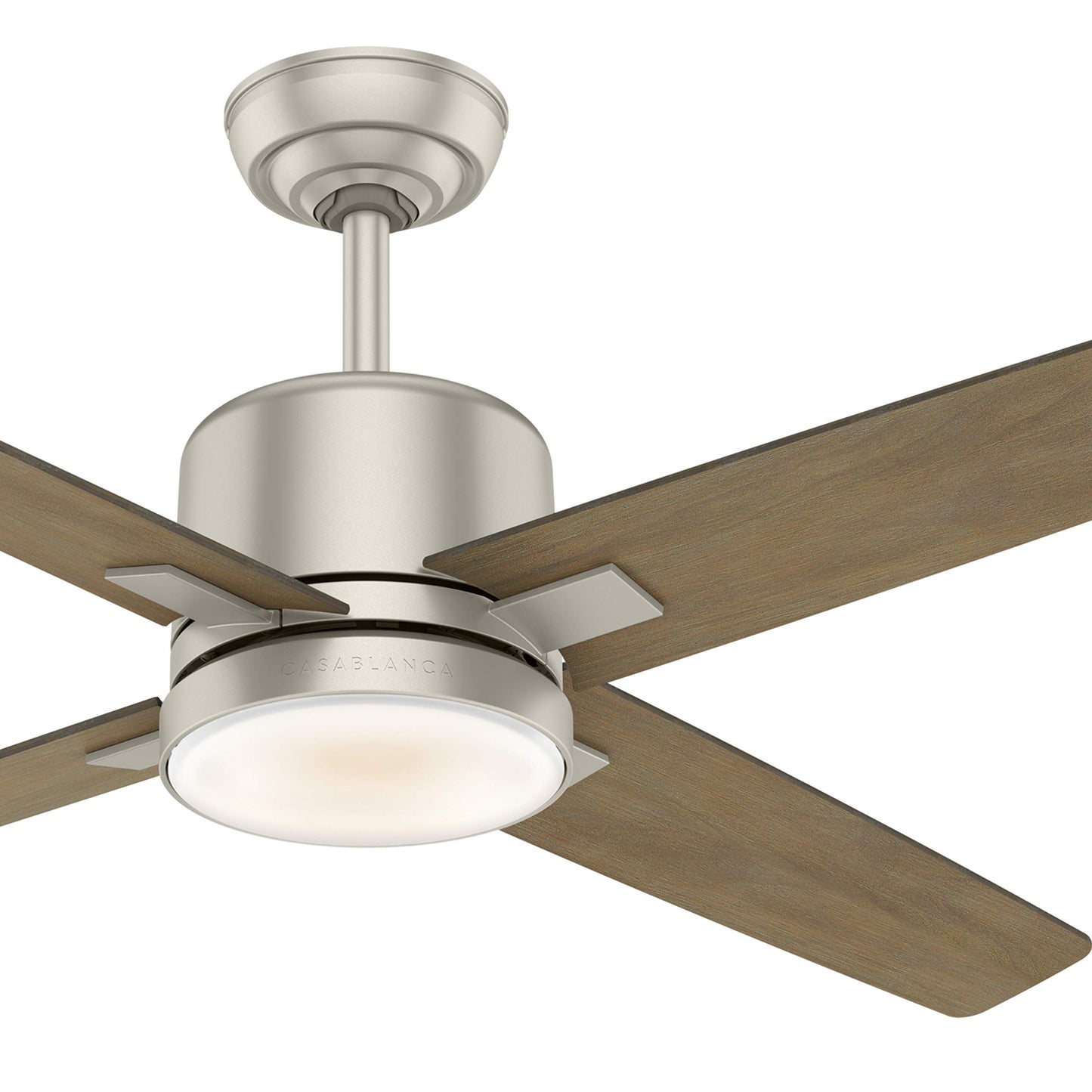 Casablanca Fan 52 inch Traditional Matte Nickel Indoor Ceiling Fan with LED Light Kit (Renewed)
