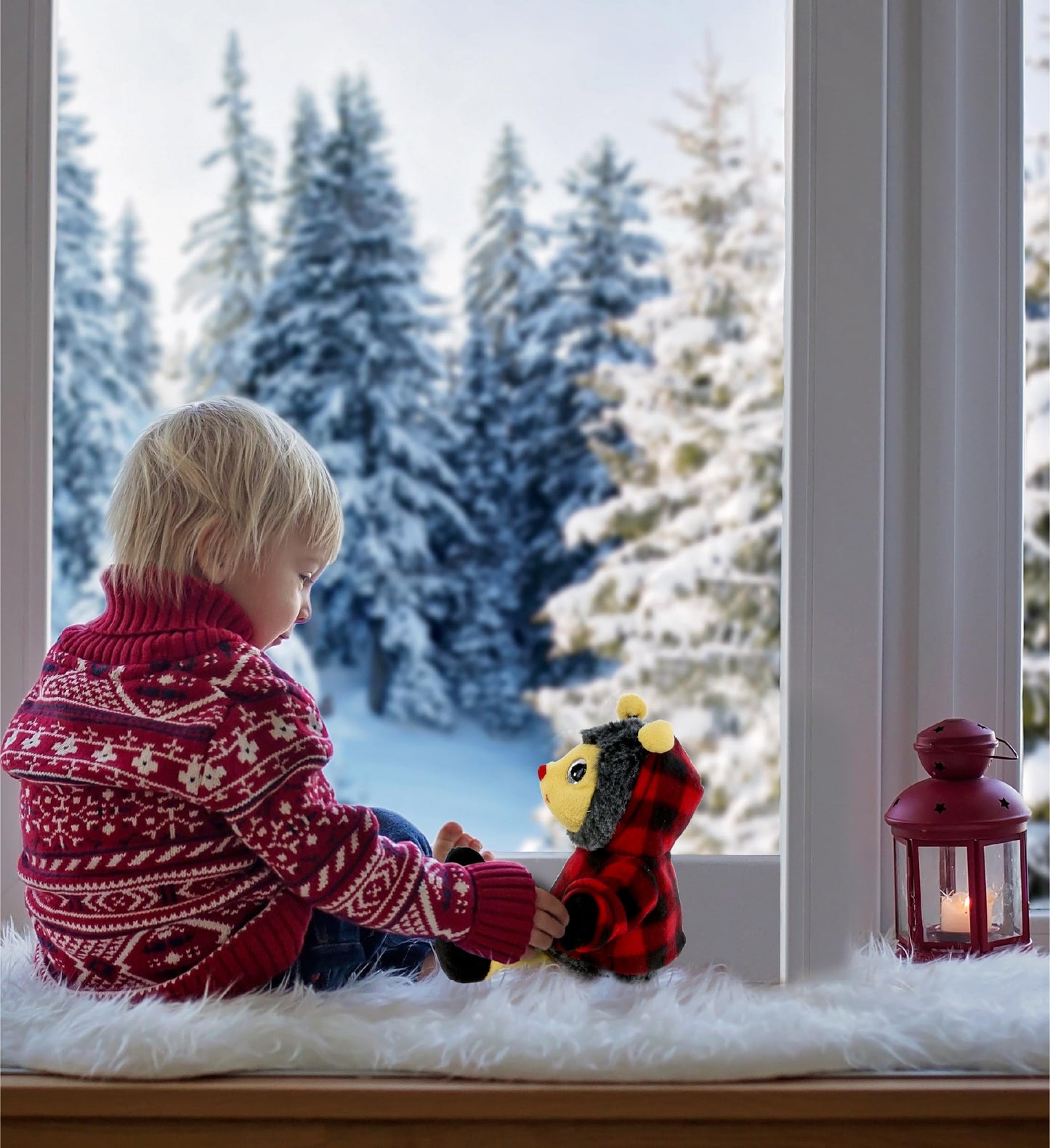 DolliBu Red Hoodie Plaid Jacket Teddy Bear Clothes - Cute Red Long Sleeve Shirt Plaid Flannel Sweater For Teddy Bear, Stuffed Animal Dress Up…