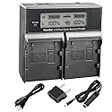 Kastar LCD Dual Fast Charger for Canon BP-A30, BP-A60, BP-A90 Batteries, CG-A10, CG-A20 Charger and Canon EOS C200, C200B, C220B, XF705 4K UHD, C300