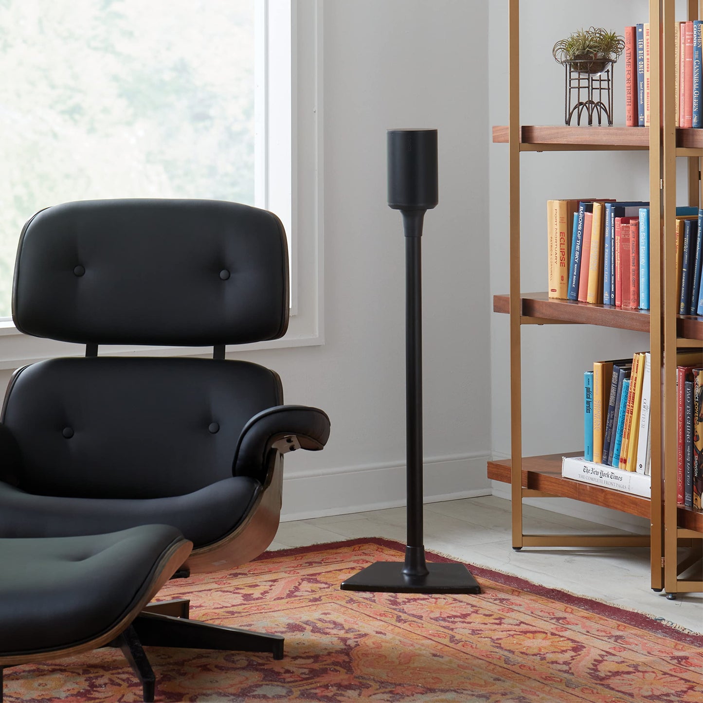 Sanus Wireless Speaker Stand for Sonos Era 100™ - Pair (Black) |, Perfect Stand Setup for Easy and Secure Mounting of New Sonos Era 100™ Speakers