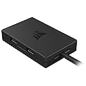 Corsair Internal 4-Port USB 2.0 Hub - 4X 9-Pin USB 2.0 Ports - Easy Magnetic Installation - Compatible with Most Intel® and AMD® Motherboards - Black