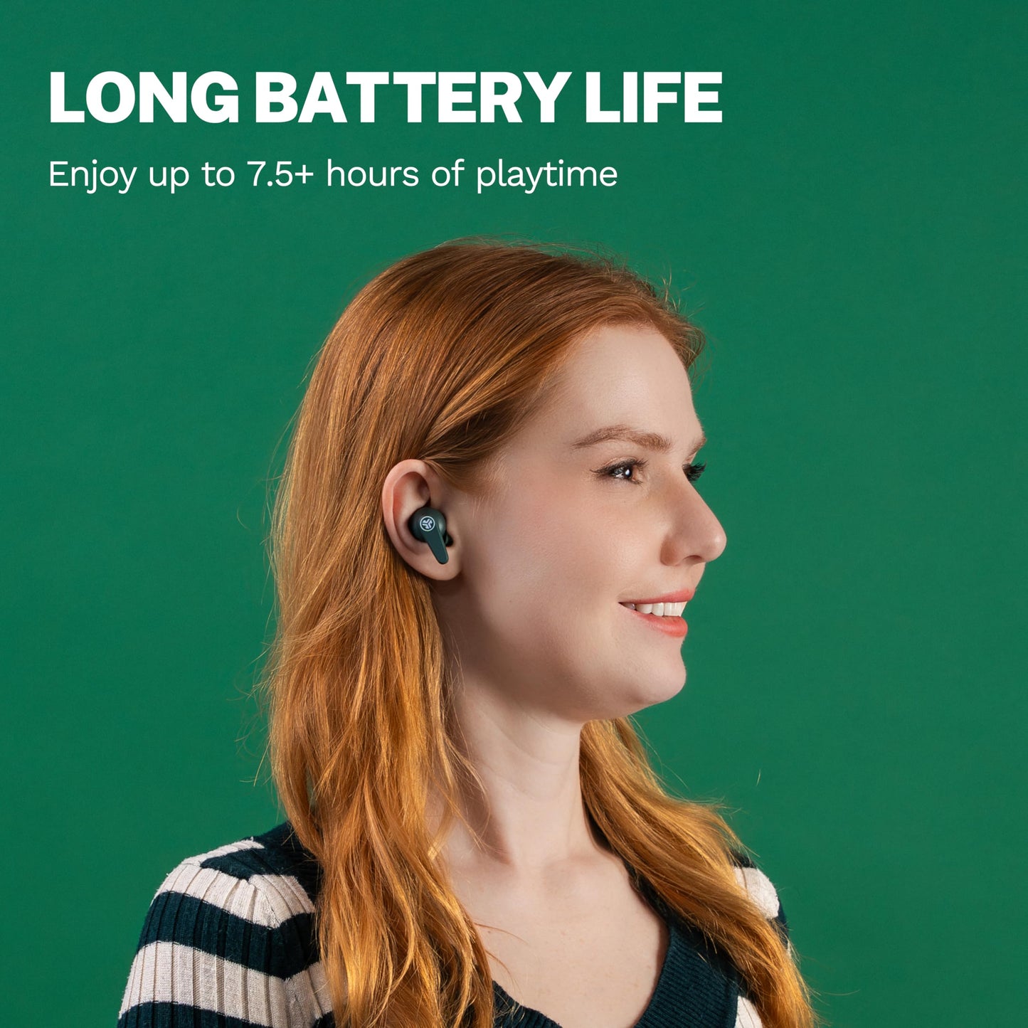 JLab, Go Pods ANC, True Wireless Earbuds, Active Noise Cancelling, Bluetooth, Sage