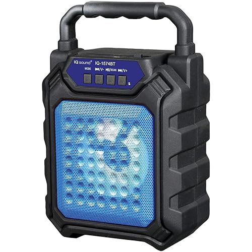 Supersonic IQ-1574BT-BL 4-Inch Portable Bluetooth Speaker (Blue)